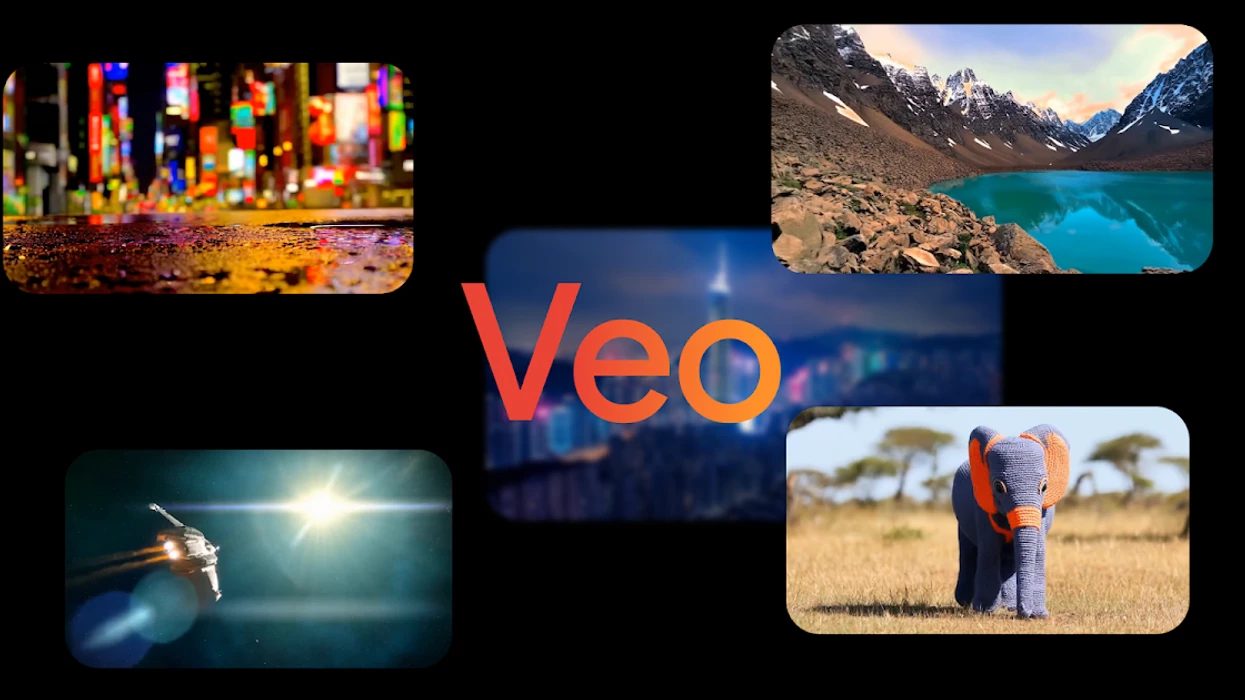The logo of Google Veo, an AI video generation model