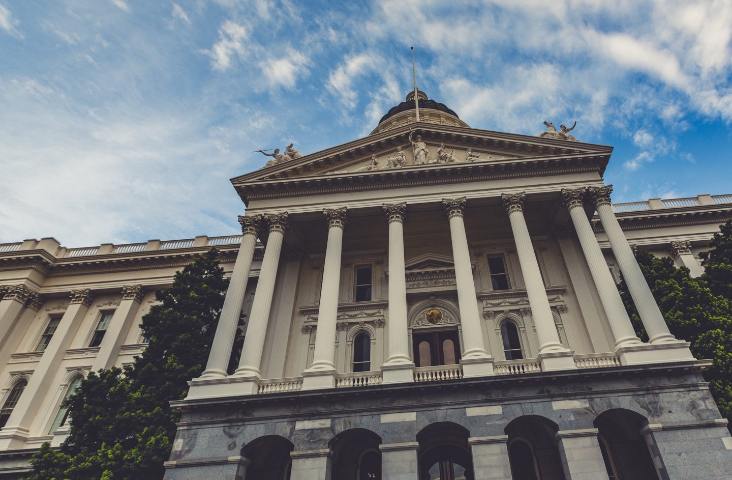 The California State Capitol building in Sacramento, where lawmakers passed the state's AI Transparency Act.
