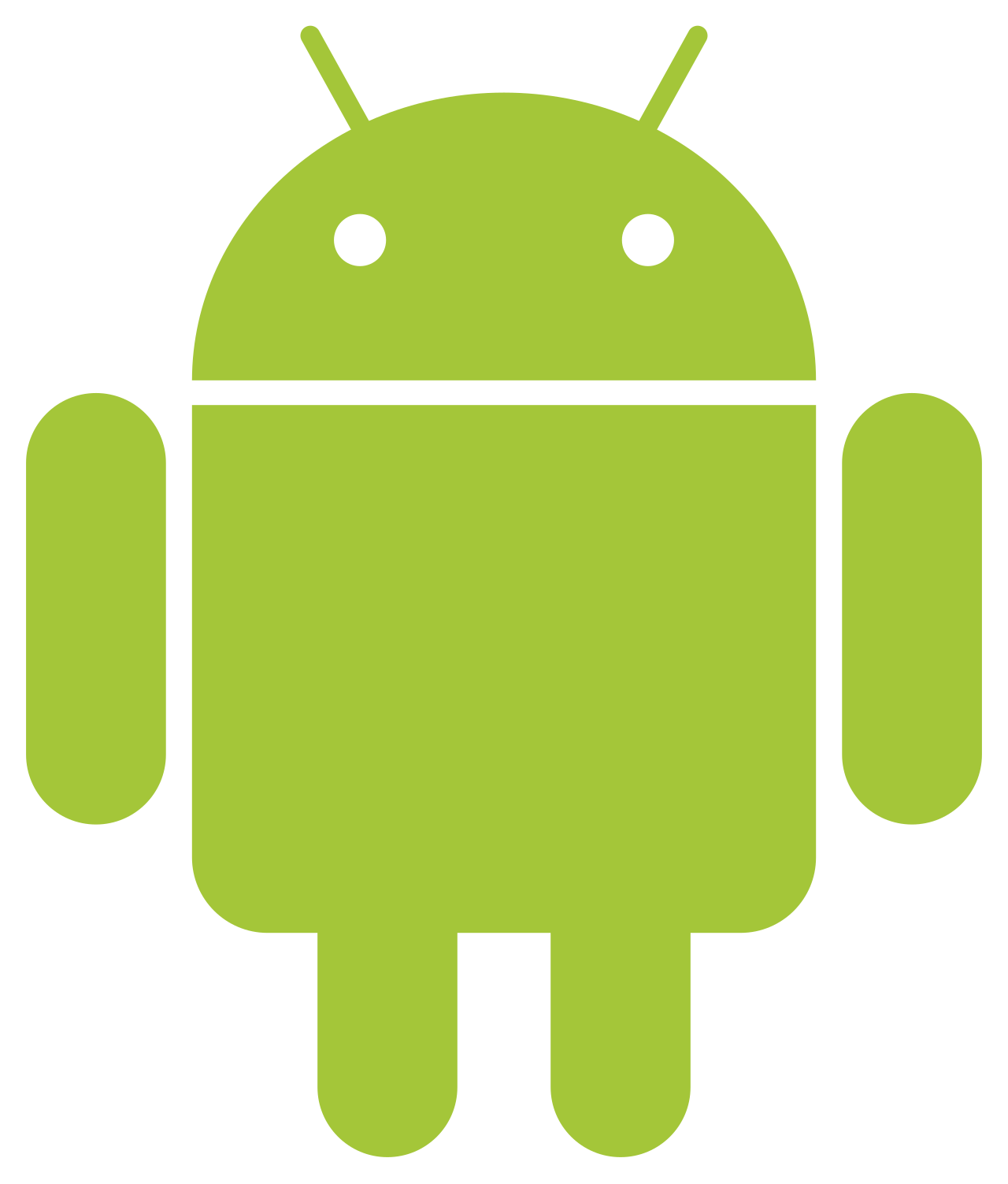 The green Android robot mascot, representing Google's Android platform, now subject to EU Digital Markets Act interoperability rules.