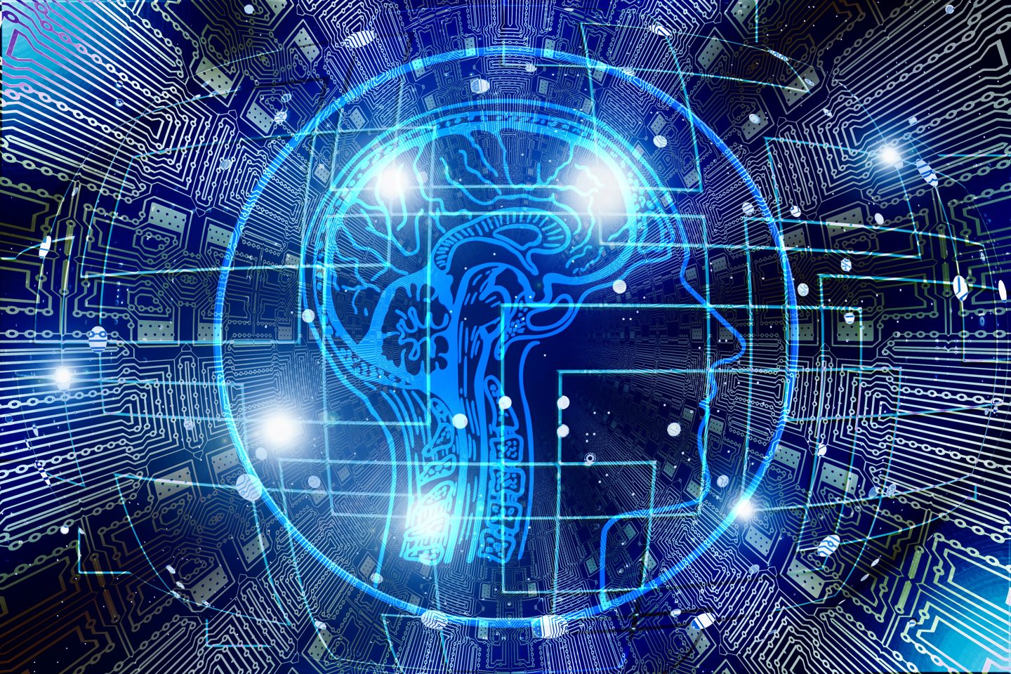 Abstract illustration representing artificial intelligence integrated into software